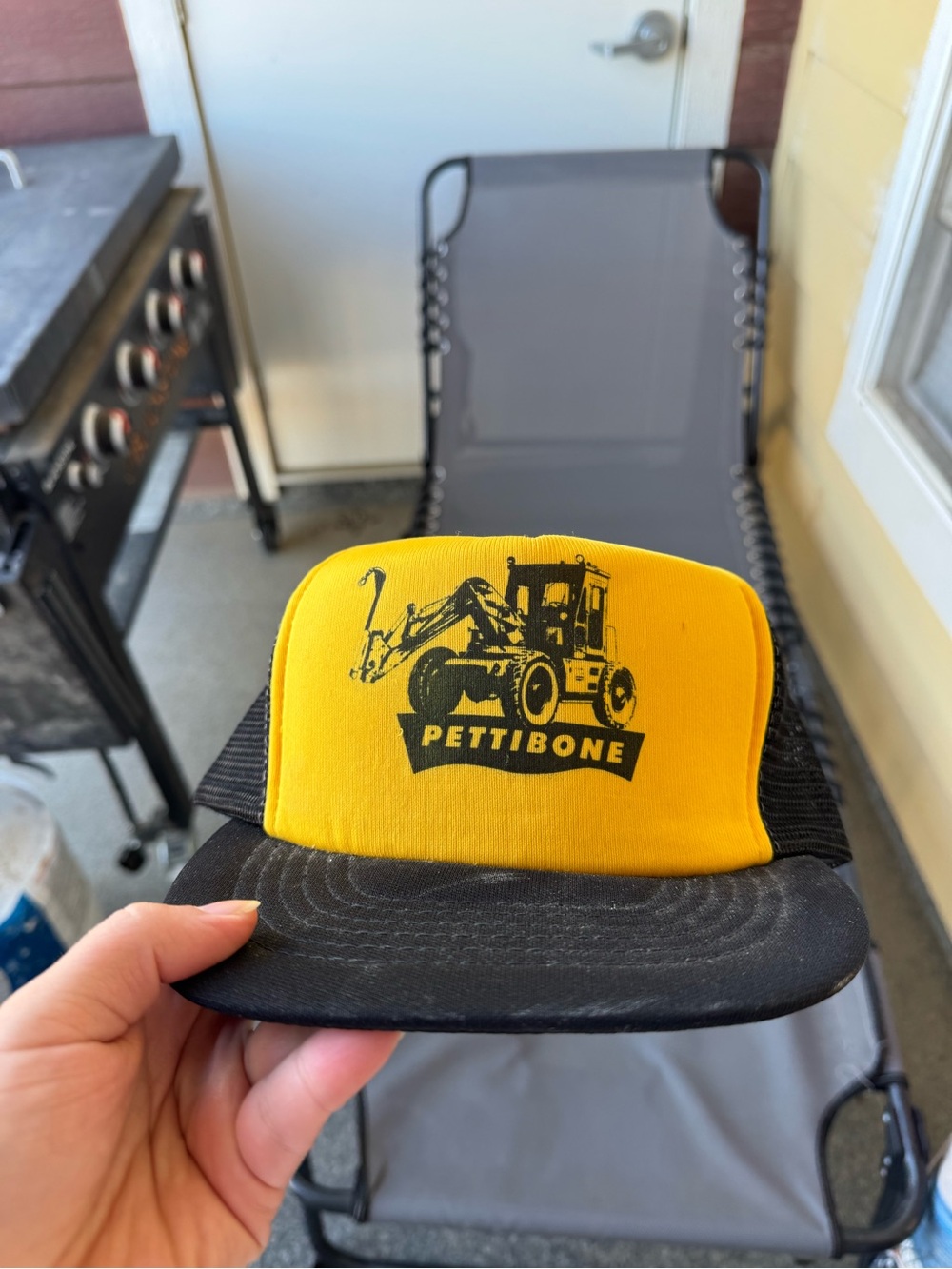 Pettibone Yellow & Black Vintage Trucker Hat